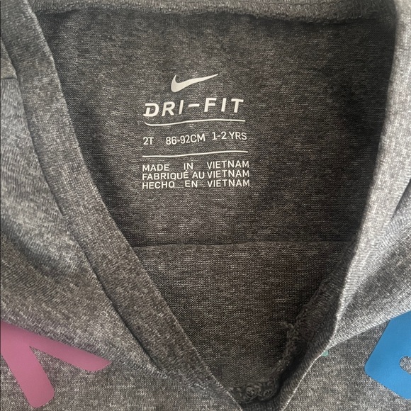 Nike Kids Gray/Charcoal Dri-FIT Outfit top 2T pants 18M - Picture 4 of 5